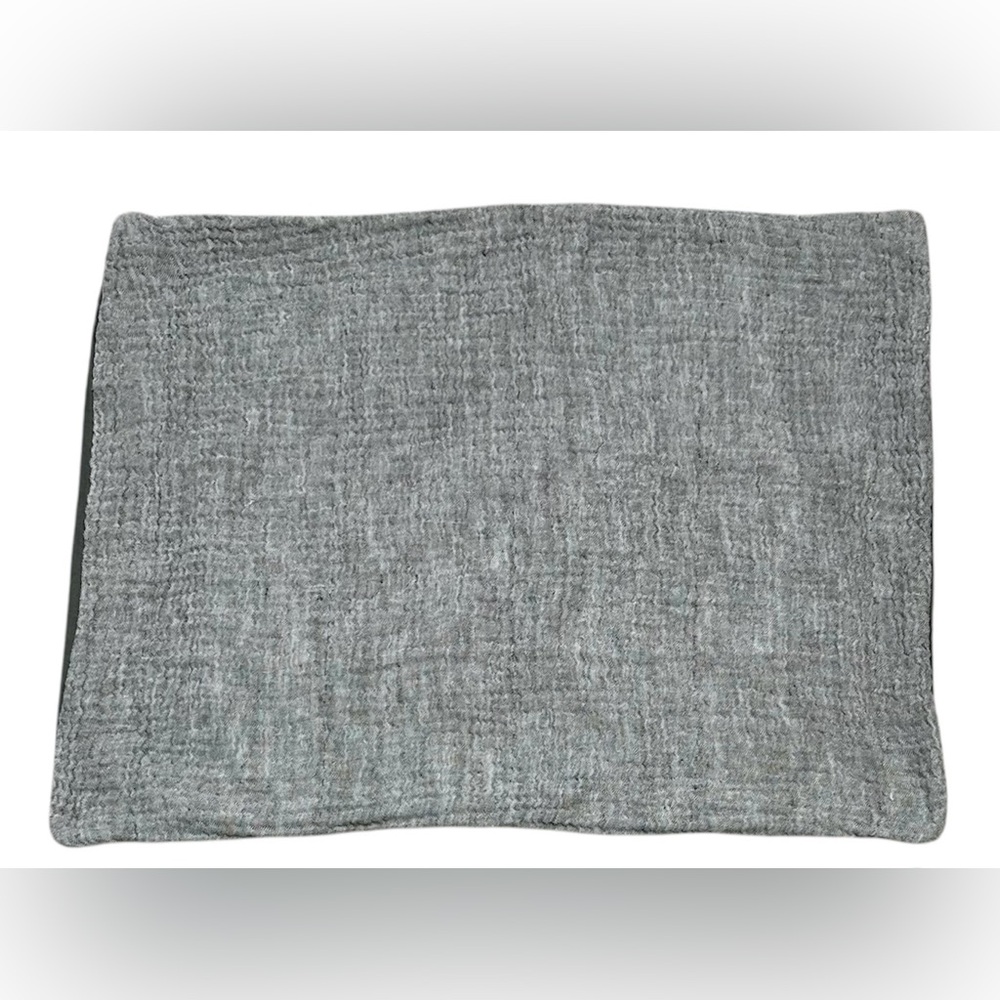 2 Pottery Barn Cloud Linen Cotton Gauzy Textured Green Pillow Sham Set 25.5x19.5